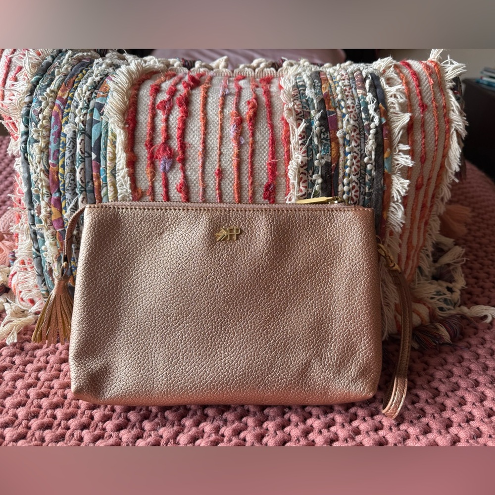 Metallic Pink Freshly Picked Classic Zip Pouch
